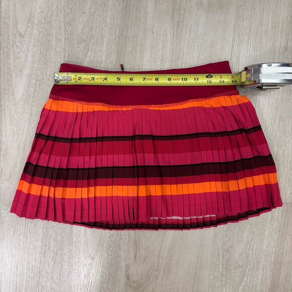 Lululemon Pleated High Rise Women's Tennis Skirt Striped Size 4 - LOT OF 2 - Picture 6 of 12
